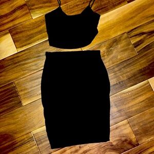 Fashion nova black set Small